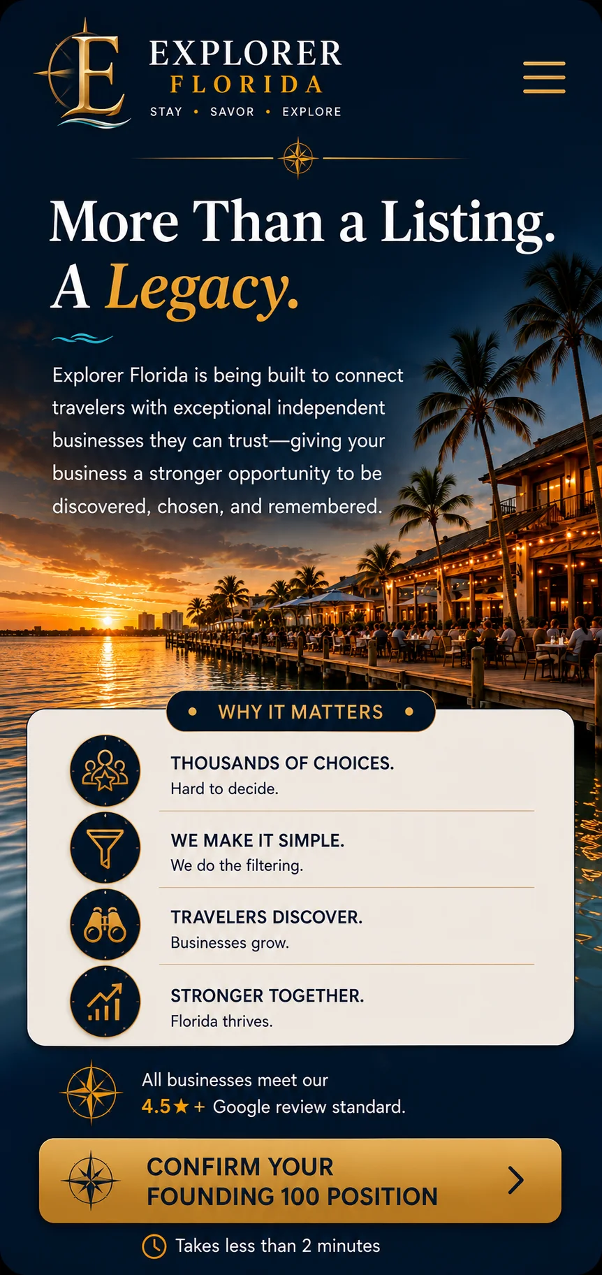 Explorer Florida connects travelers with exceptional independent businesses
